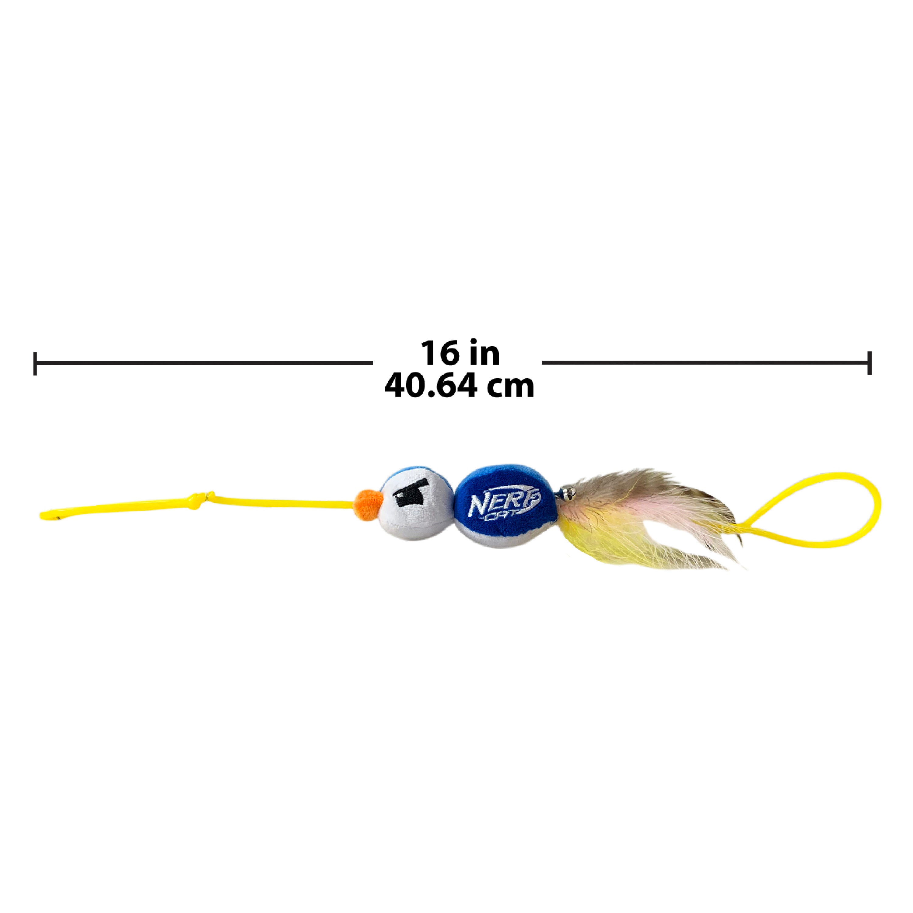 Nerf Cat Toy - Plush Elastic Launching Duck with Bell 10cm 03
