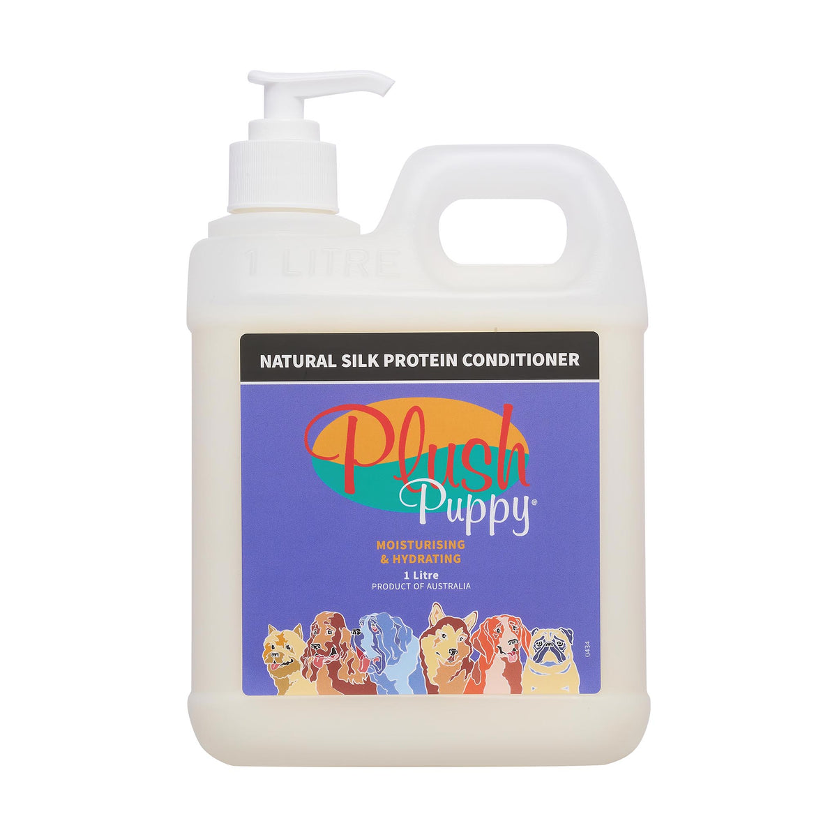 Plush Puppy Natural Silk Protein Conditioner 1 Litre – front of bottle