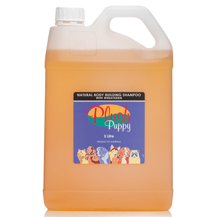 Plush Puppy Natural Body Building Shampoo with Wheatgerm 5L