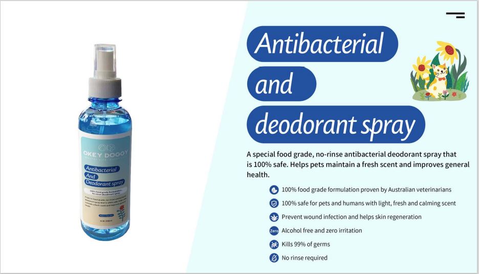 Okey Doggy Antibacterial And Deodorant Spray