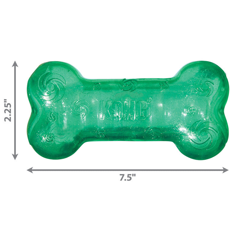 KONG Dog Toys Squeezz Crackle Bone Assorted 03