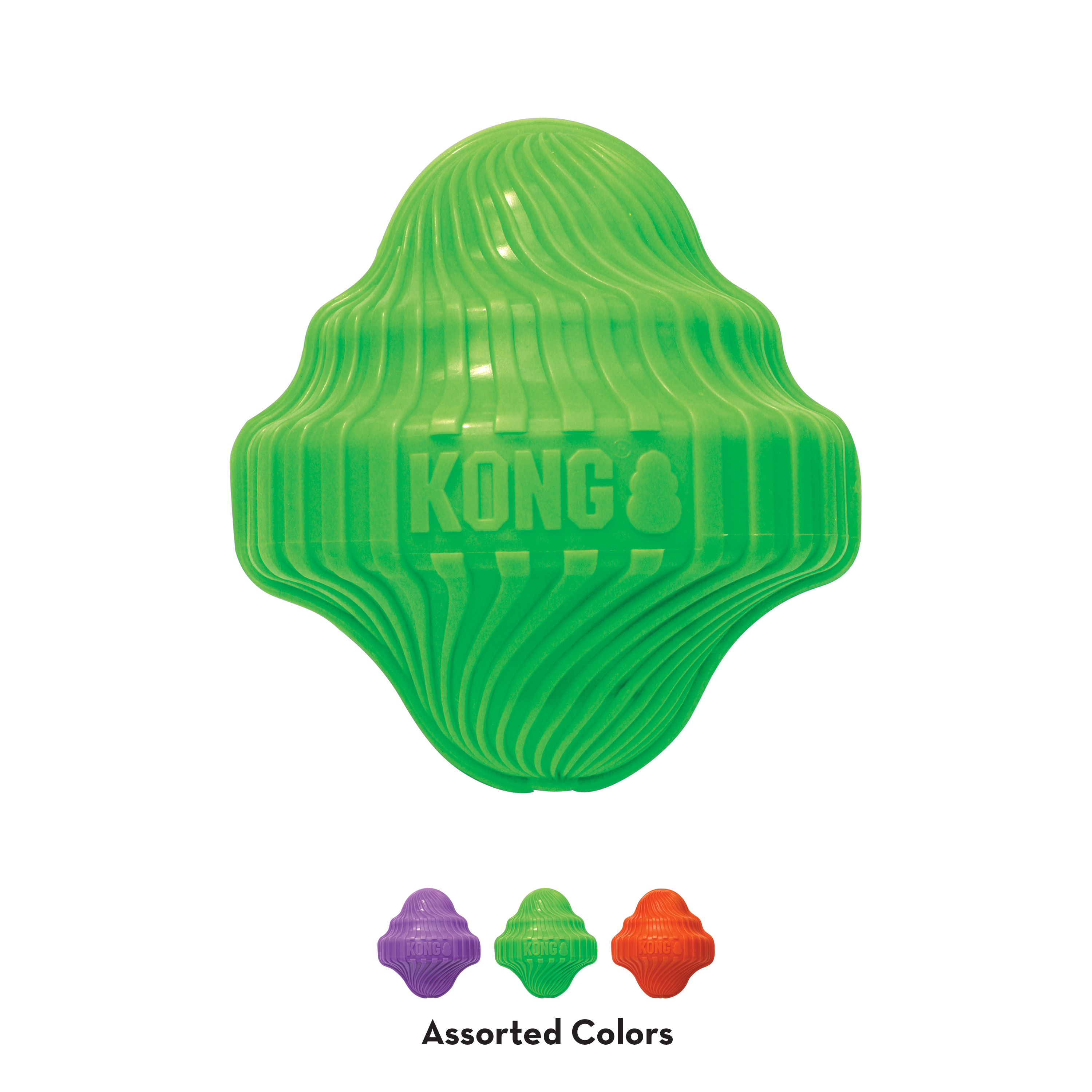 KONG Dog Toys Squeezz Orbitz Spin Top Assorted 02