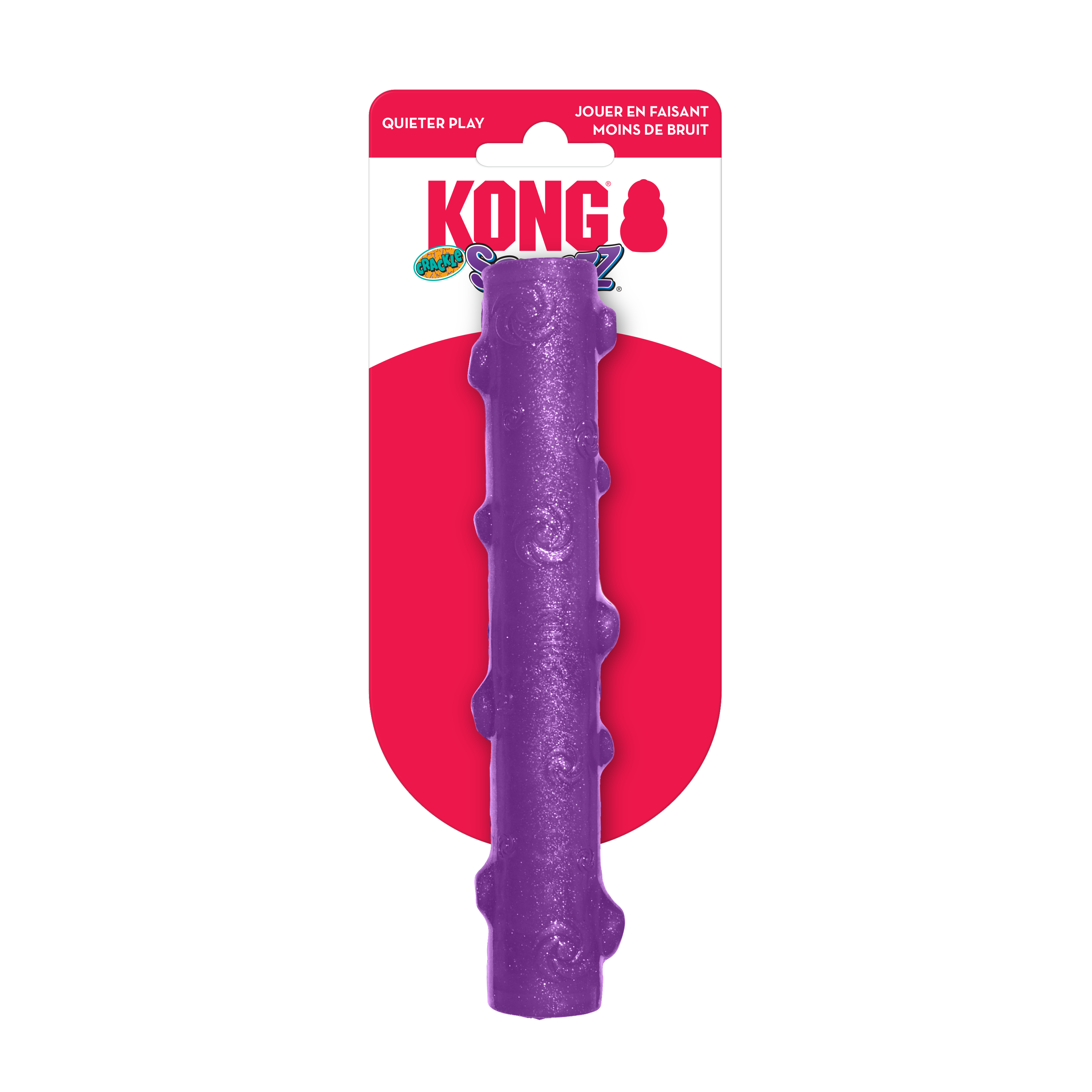 KONG Dog Toys Squeezz Crackle Stick Assorted 01