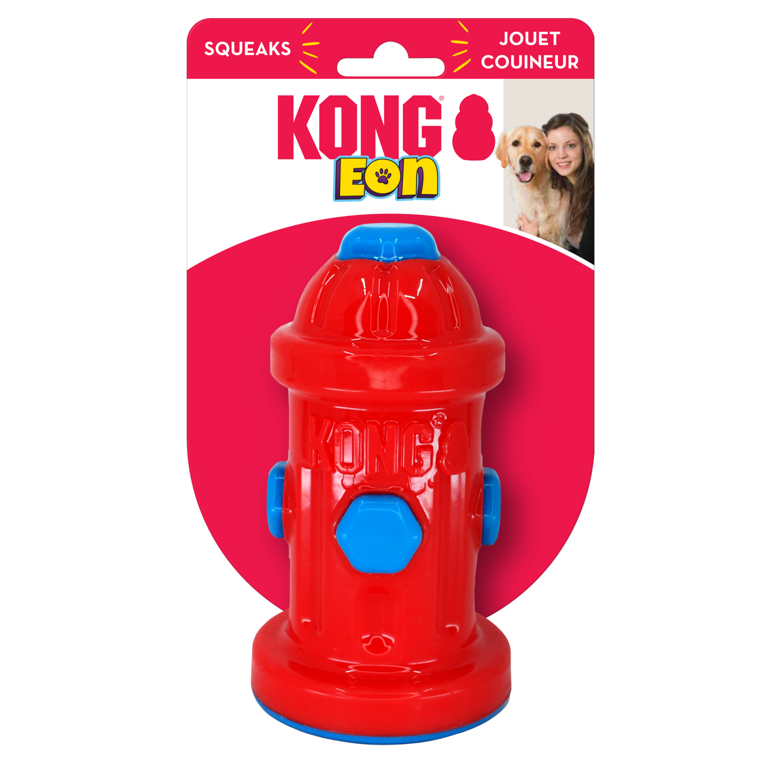 KONG Dog Toys Squeaky Eon Fire Hydrant