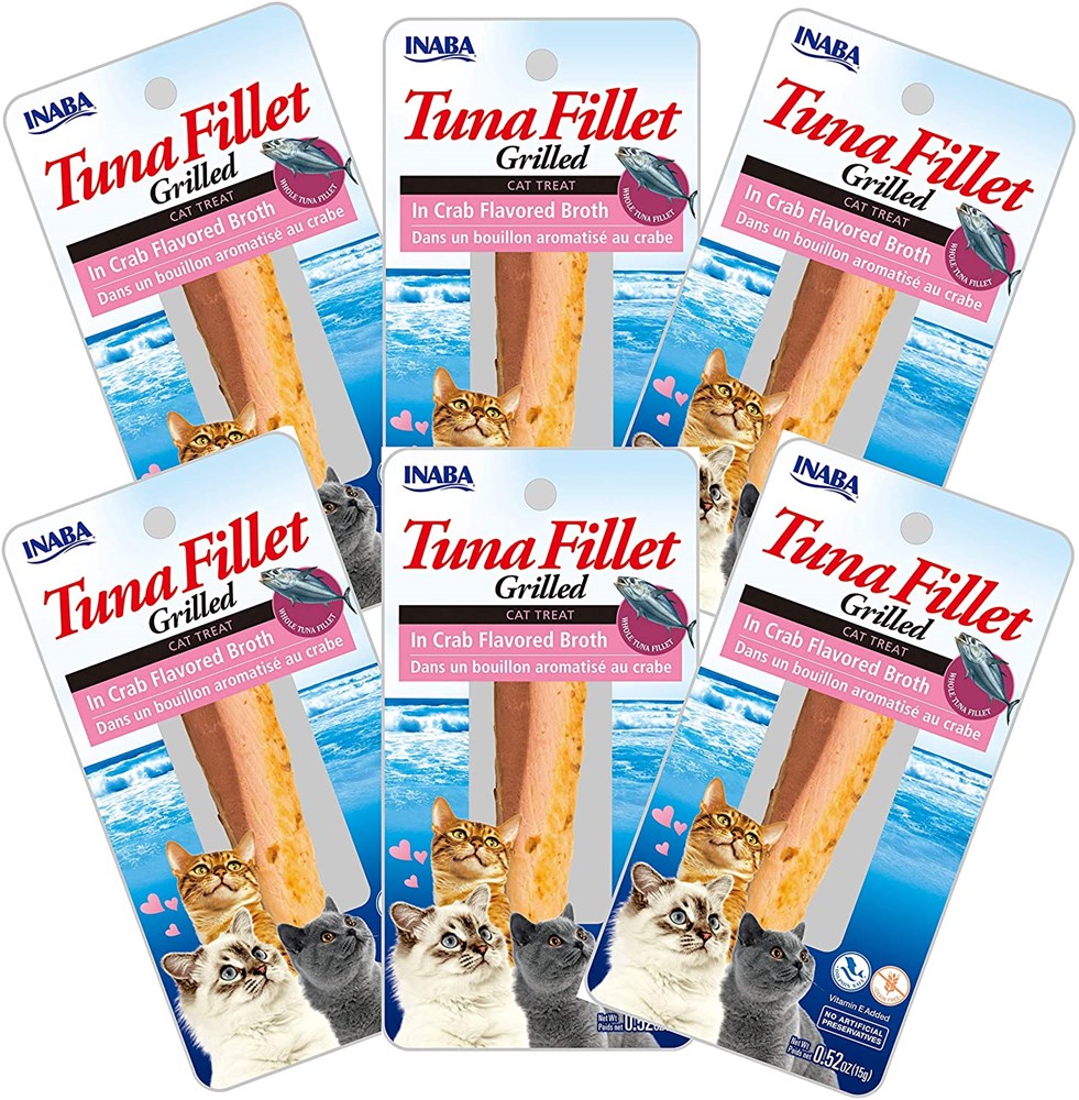 Inaba Cat Treat Grilled Tuna Fillet In Crab Broth 03