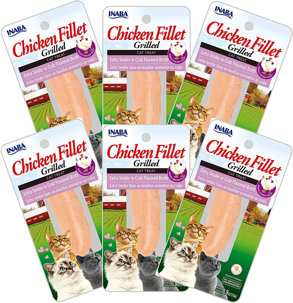 Inaba Cat Treat Grilled Chicken Fillet Extra Tender In Crab Broth 03