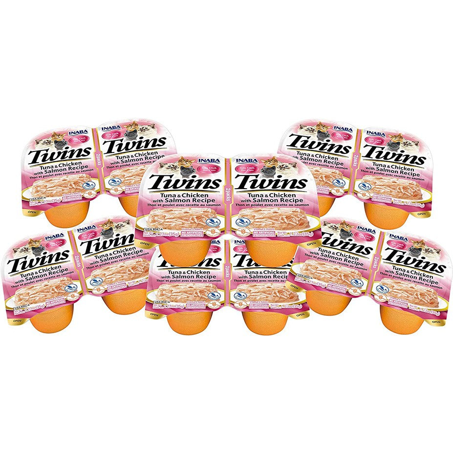 Inaba Cat Treat Twin Packs Tuna & Chicken with Salmon Recipe | PeekAPaw Pet Supplies