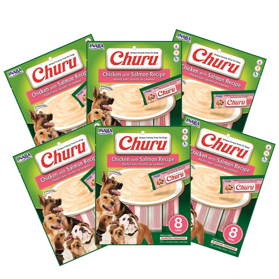Inaba Dog Treat Churu Chicken with Salmon 03