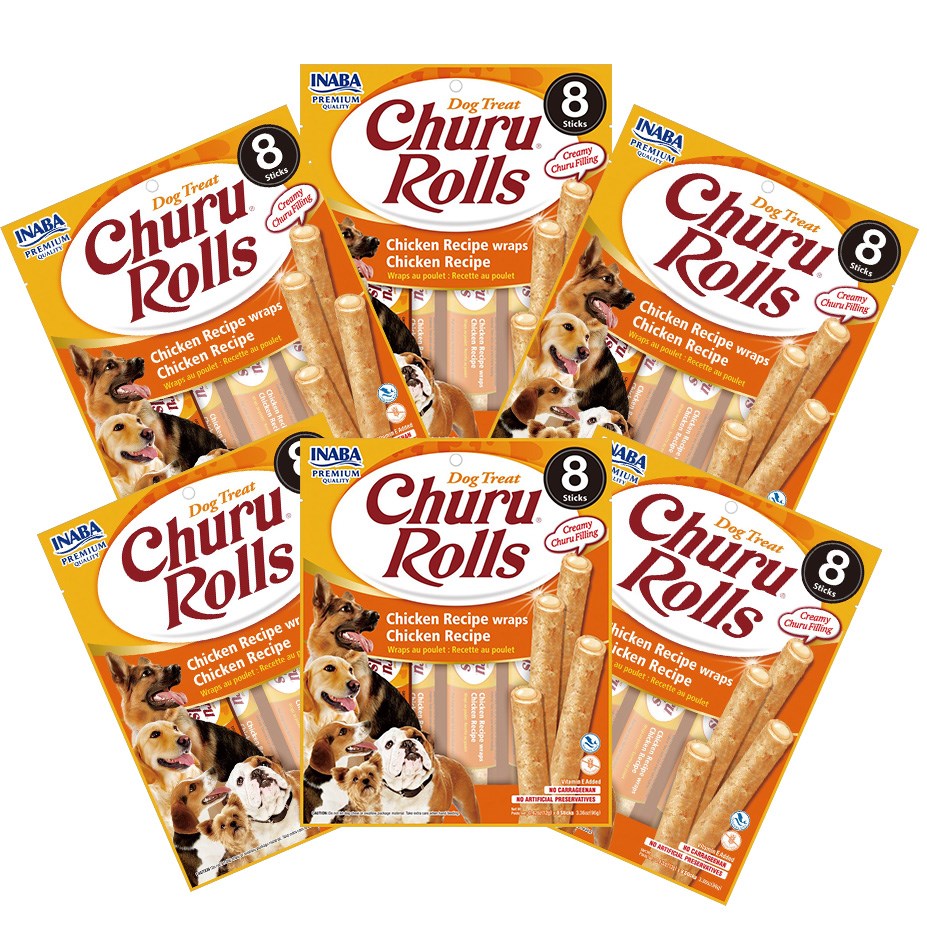 Inaba Dog Treat Churu Rolls Chicken Wraps 03