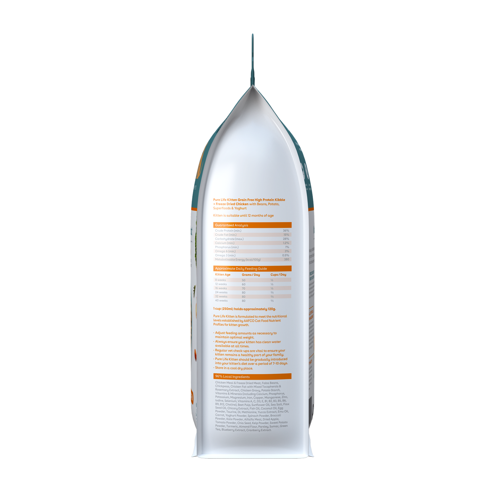 Pure Life Natural Boost Dry Cat Food Kitten Australian Chicken