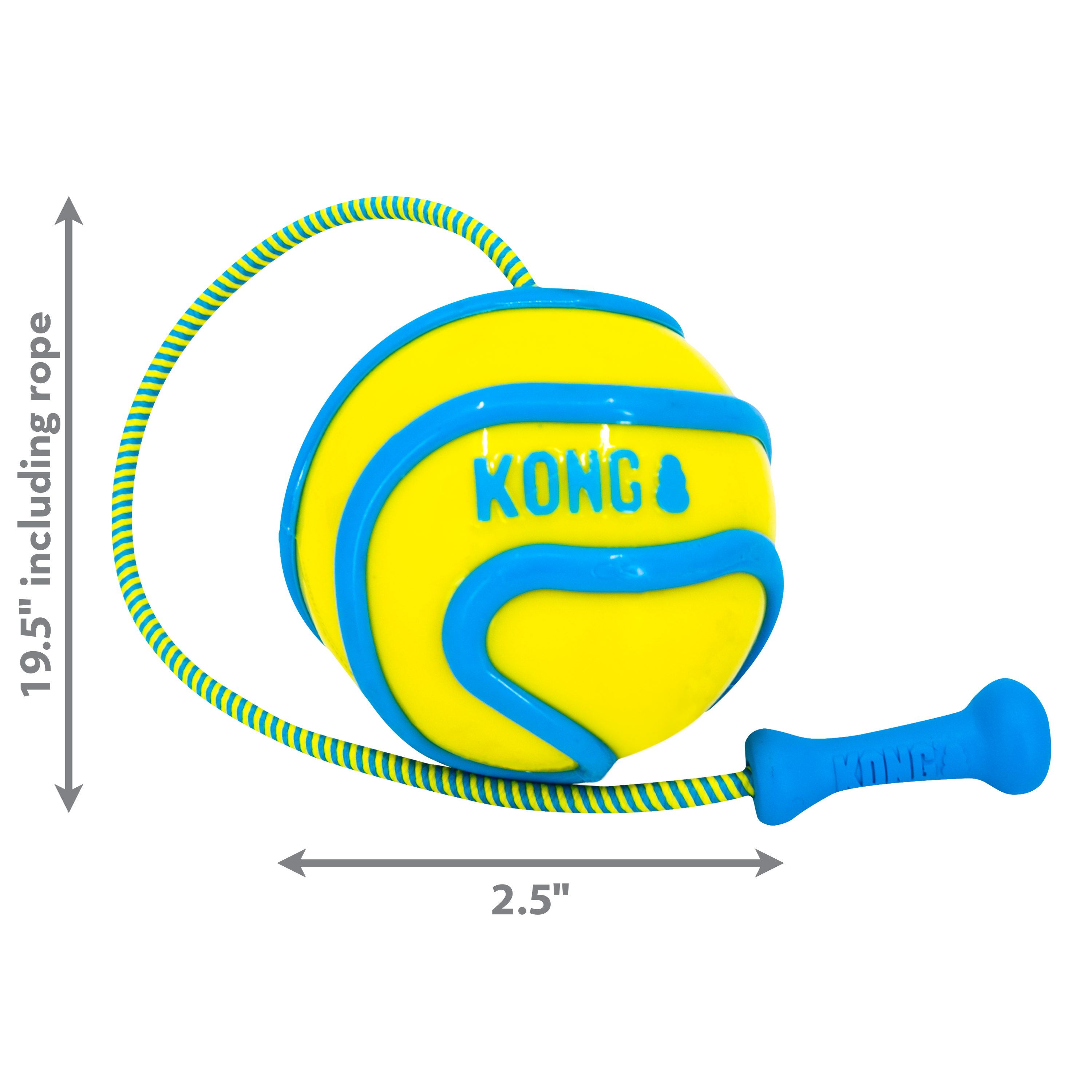 KONG Dog Toys Wavz Bunjiball Assorted 04