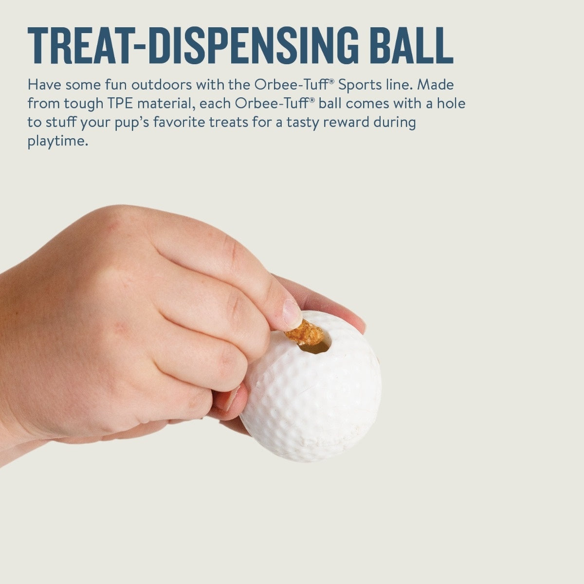 Planet Dog Orbee-Tuff Golf Ball Treat-Dispensing Dog Chew Toy