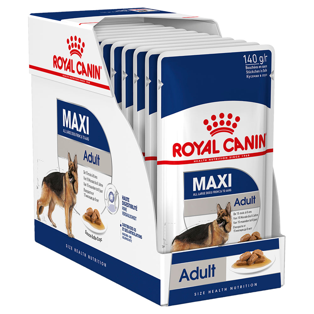 Royal Canin Maxi Adult Pouches | PeekAPaw Pet Supplies