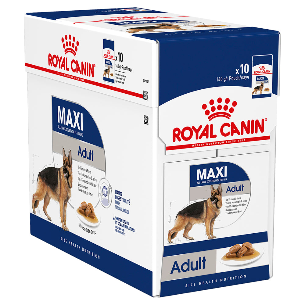 Royal Canin Maxi Adult Pouches | PeekAPaw Pet Supplies