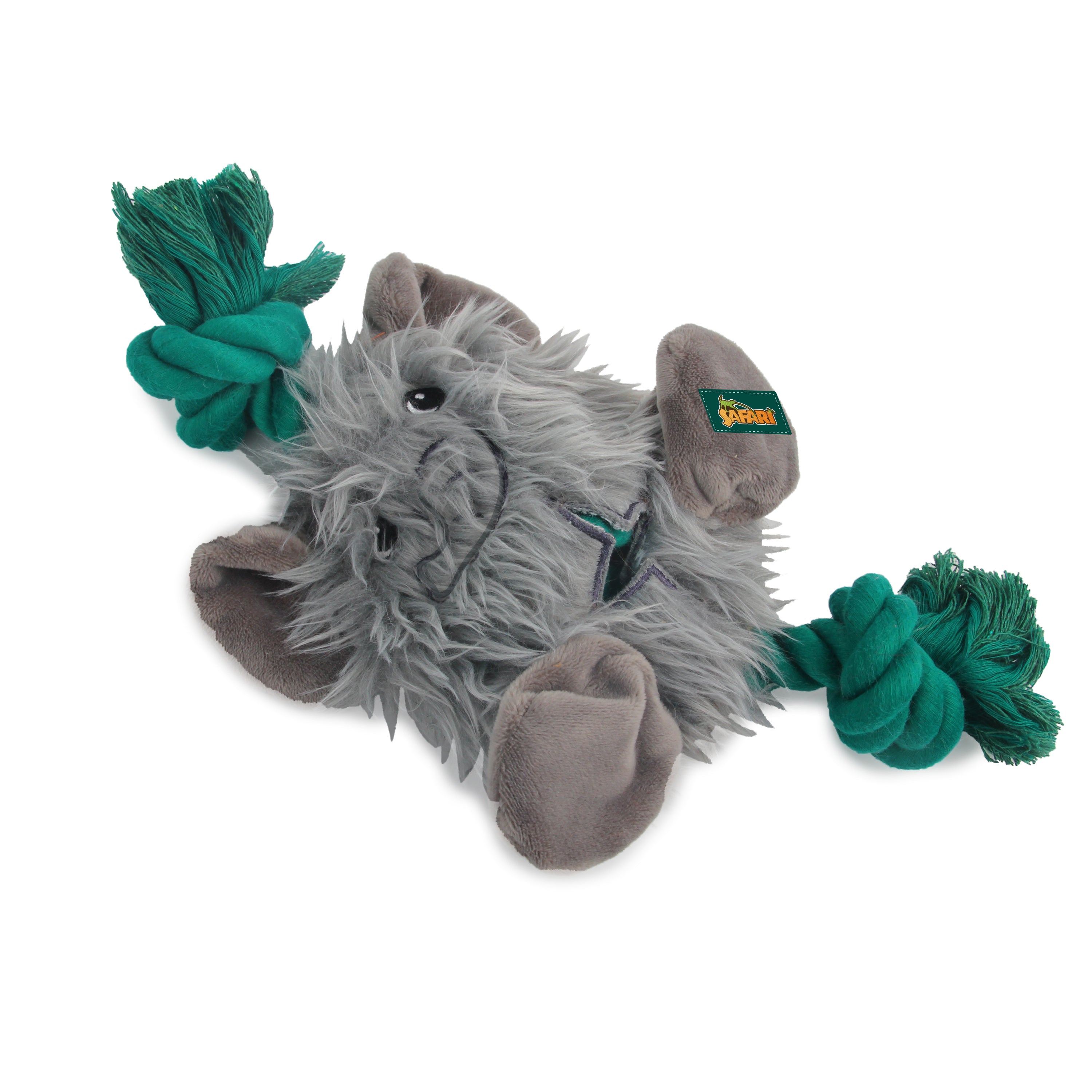 All for Paws AFP Safari Dog Toys Big Foot Elephant With Rope