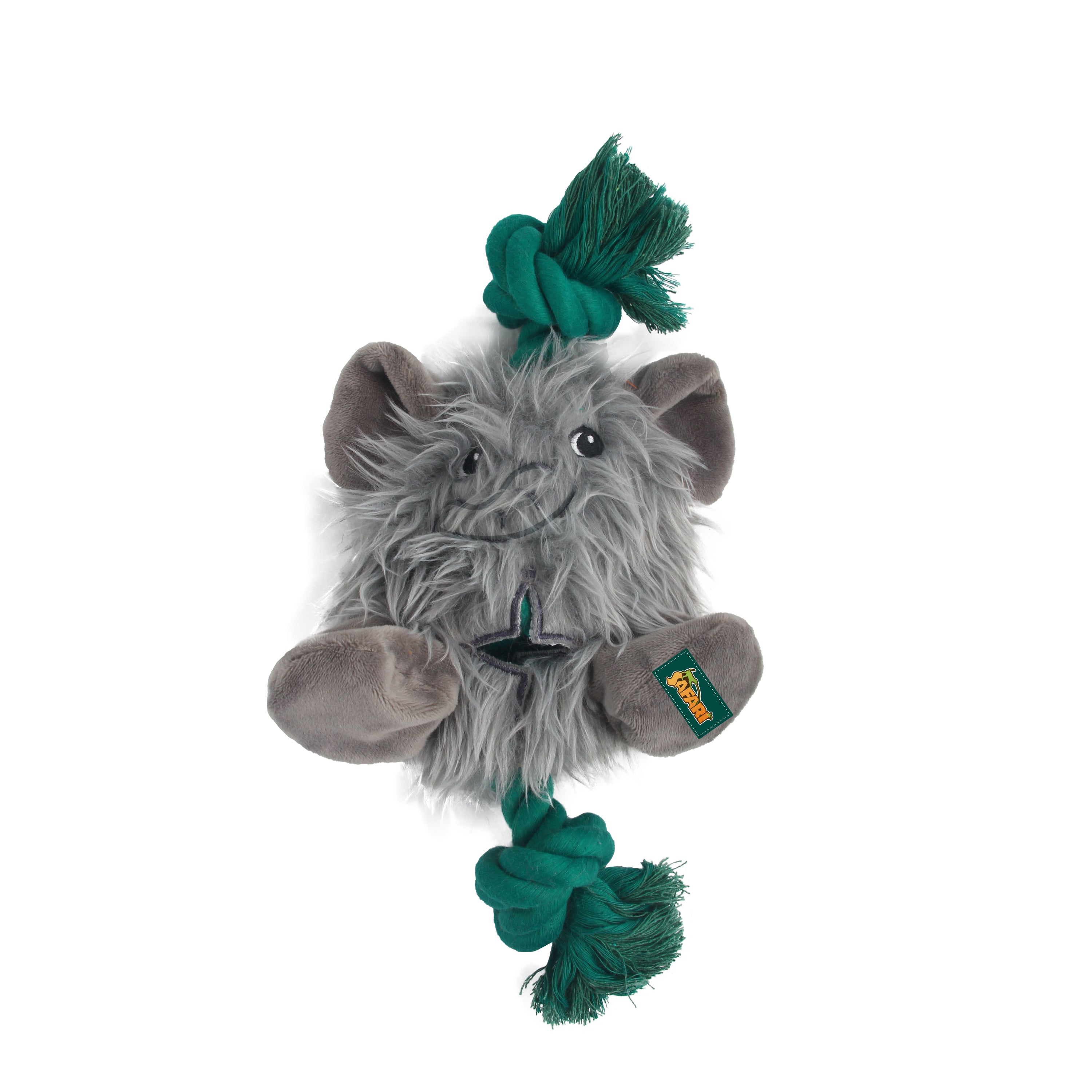 All for Paws AFP Safari Dog Toys Big Foot Elephant With Rope