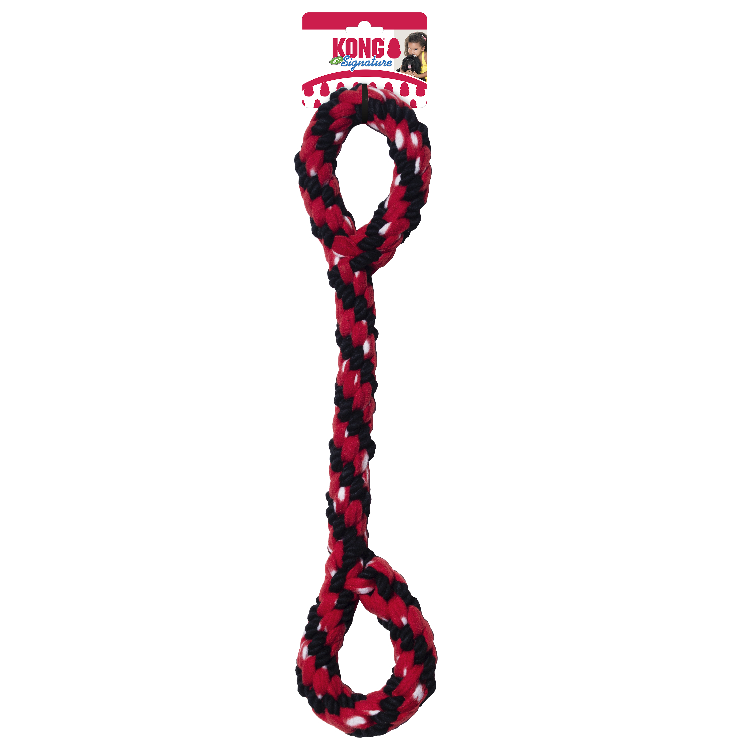 KONG Dog Toys Signature Rope 22'' Double Tug 01