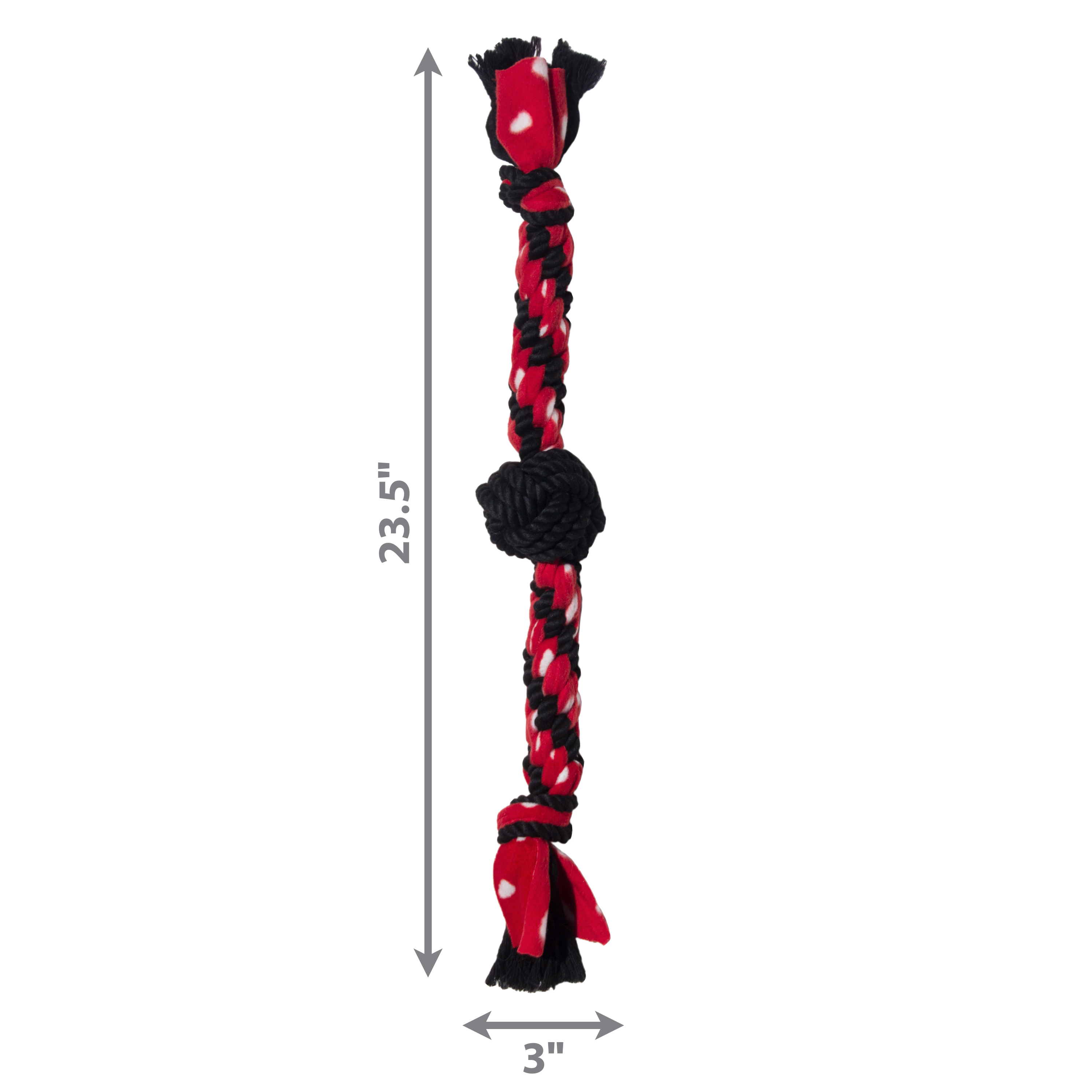 KONG Dog Toys Signature Rope Dual Knot with Ball 02