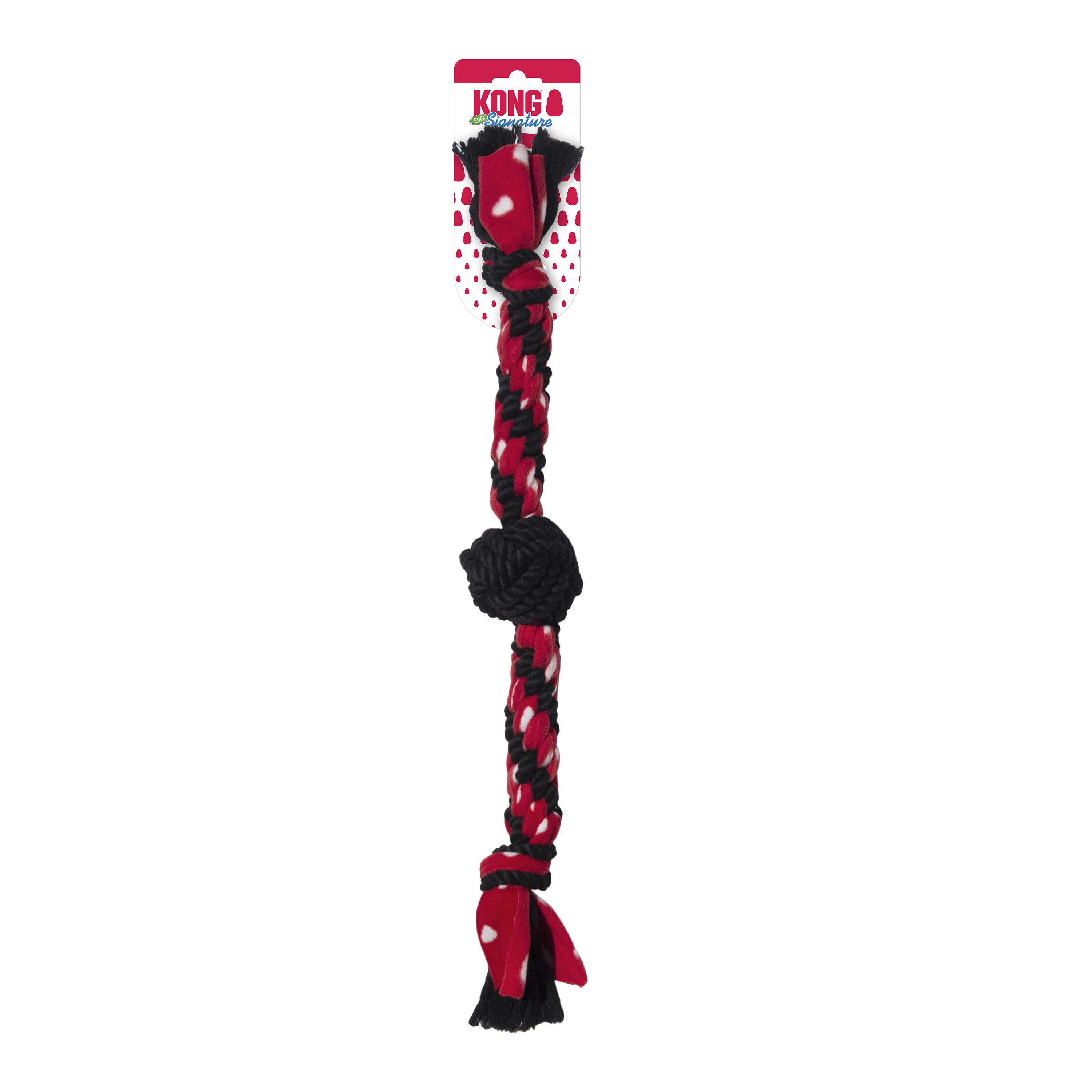 KONG Dog Toys Signature Rope Dual Knot with Ball 01