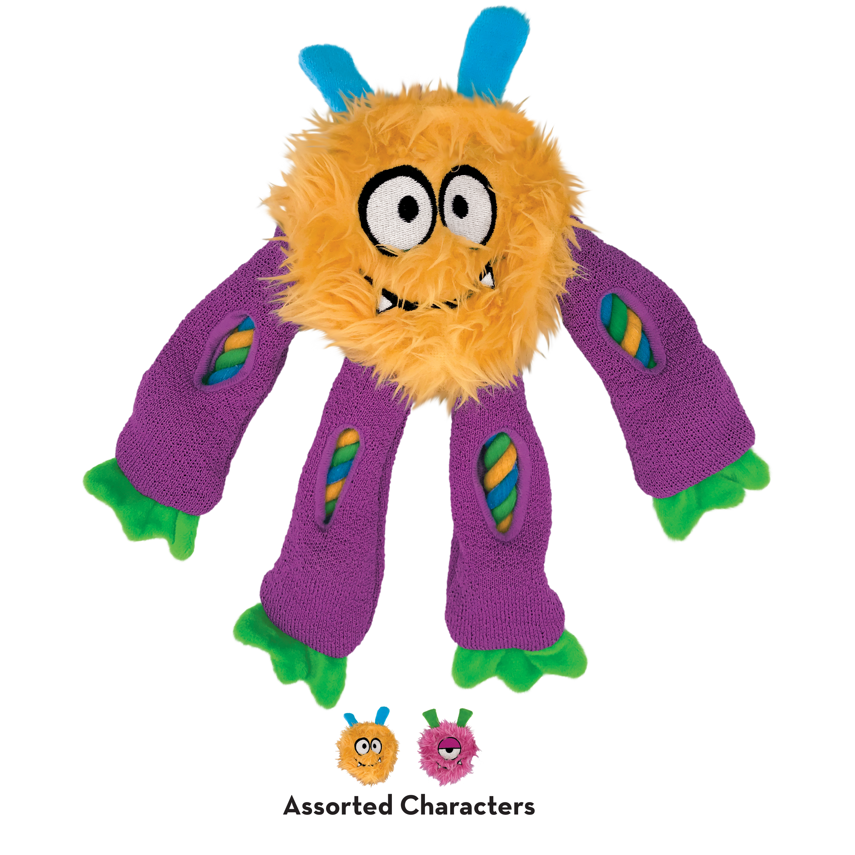 KONG Dog Toys Sneakerz Knots Assorted 02