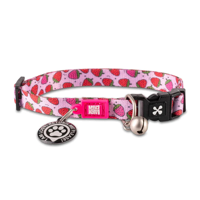 Max & Molly Smart Id Cat Collar - Strawberry Dream 01