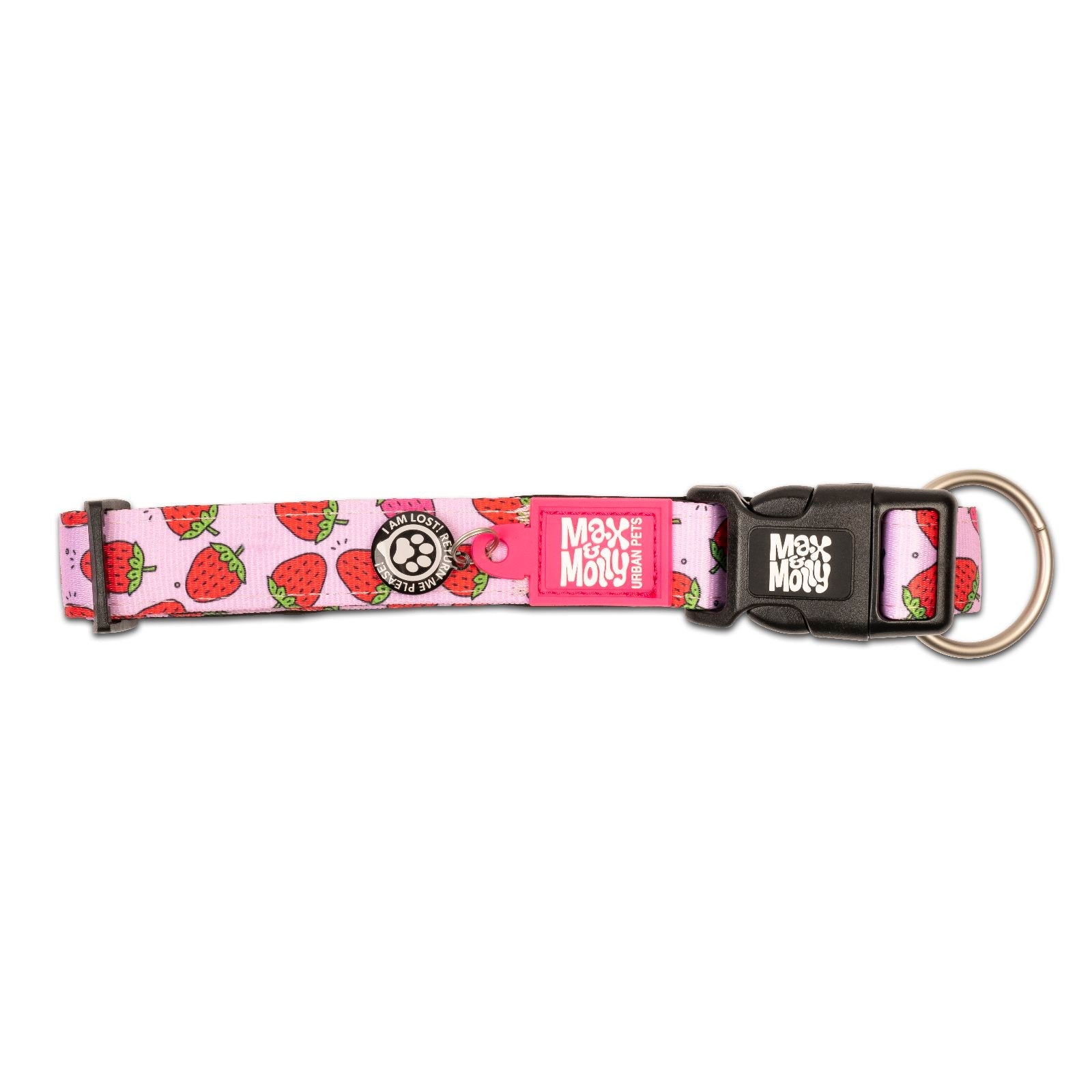 Max & Molly Smart Id Dog Collar - Strawberries 02