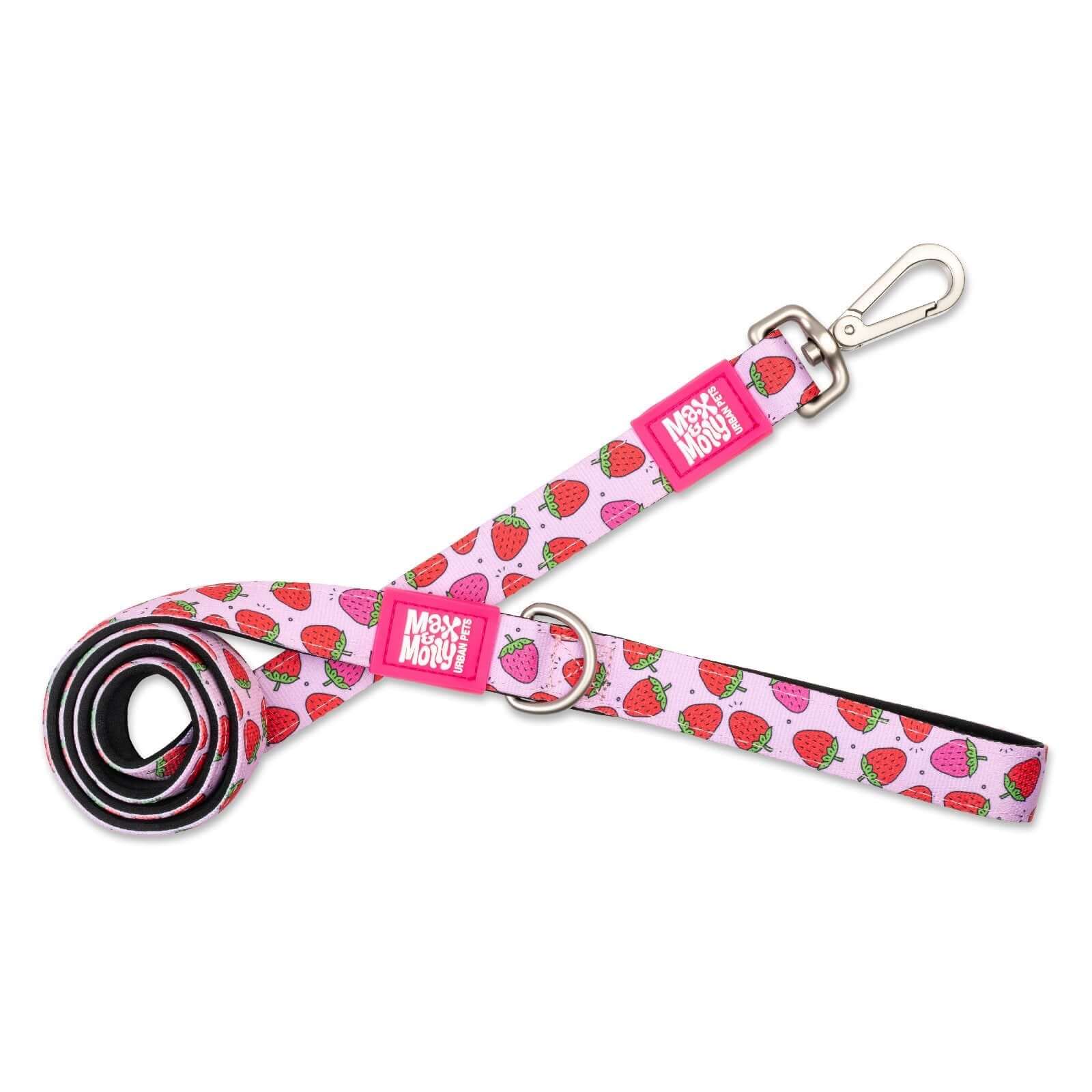 Max & Molly Dog Leash - Strawberries 01