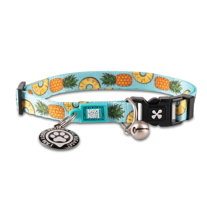 Max & Molly Smart Id Cat Collar - Sweet Pineapple 01