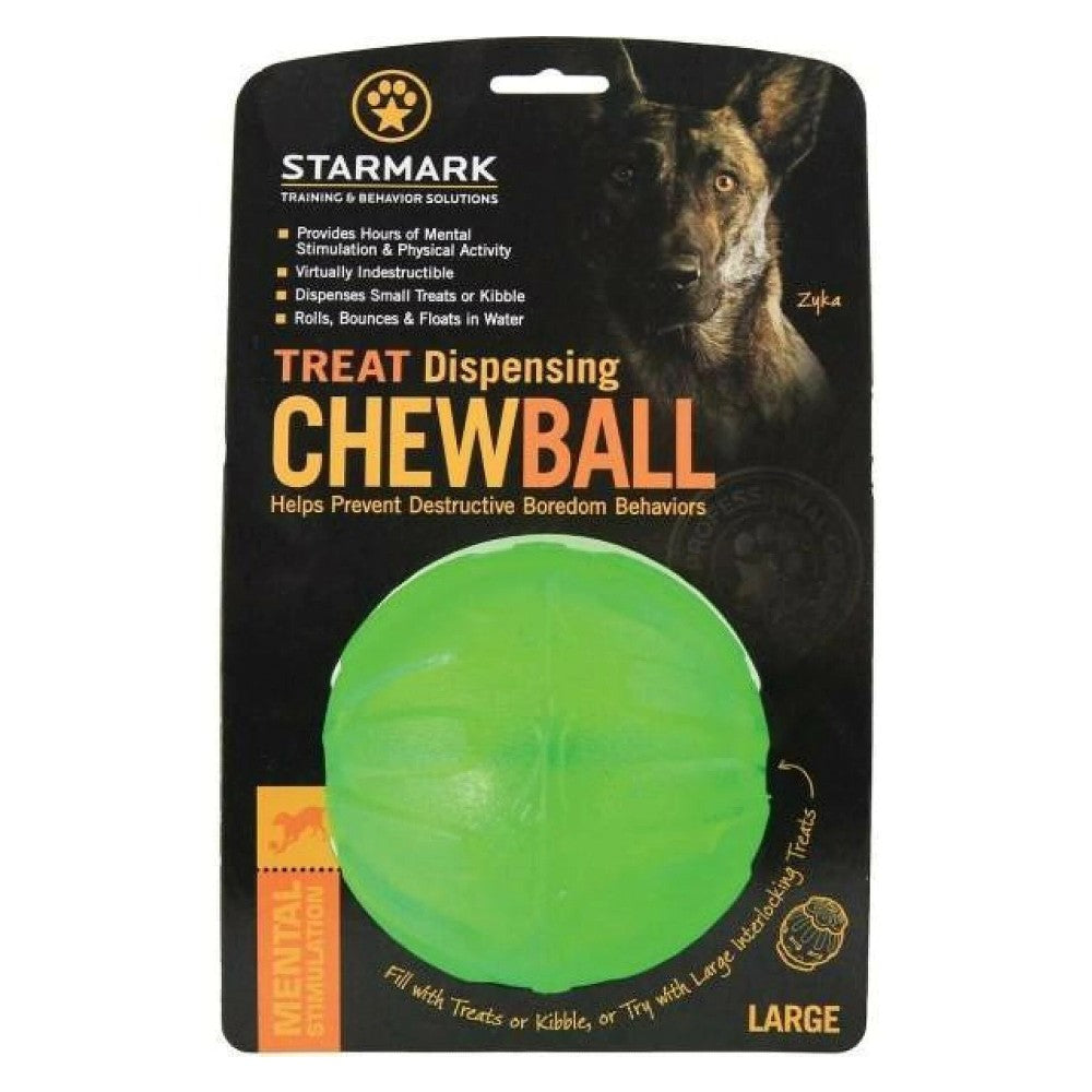 Starmark Dog Toys Treat Dispensing Chew Ball