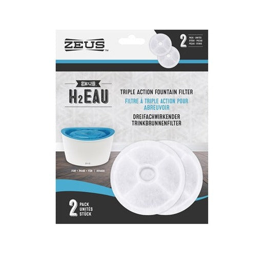 Zeus H2 Eau Drinking Fountain & Accessories for Dogs & Cats