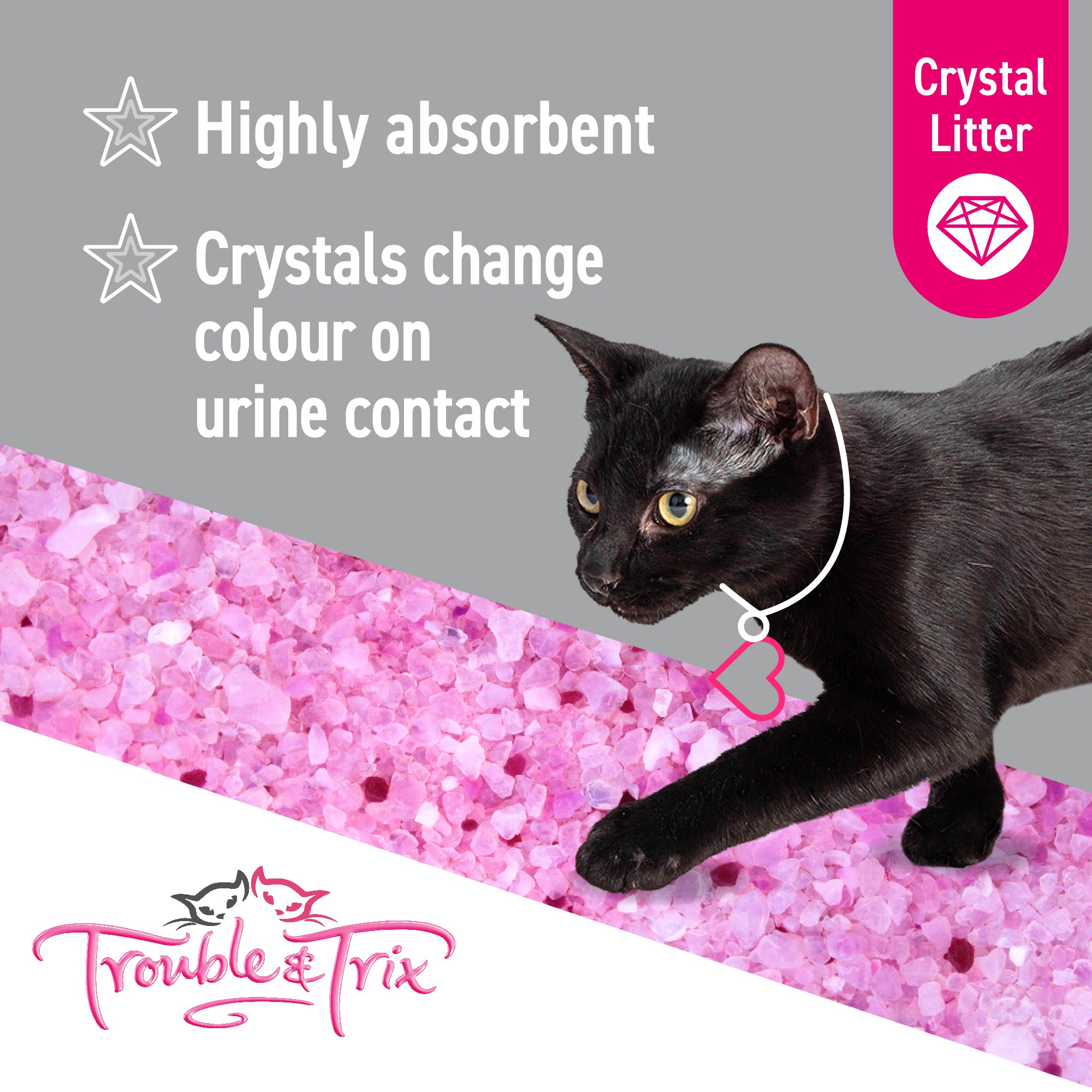 Trouble and Trix Odour Neutralising Crystal Cat Litter Antibacterial