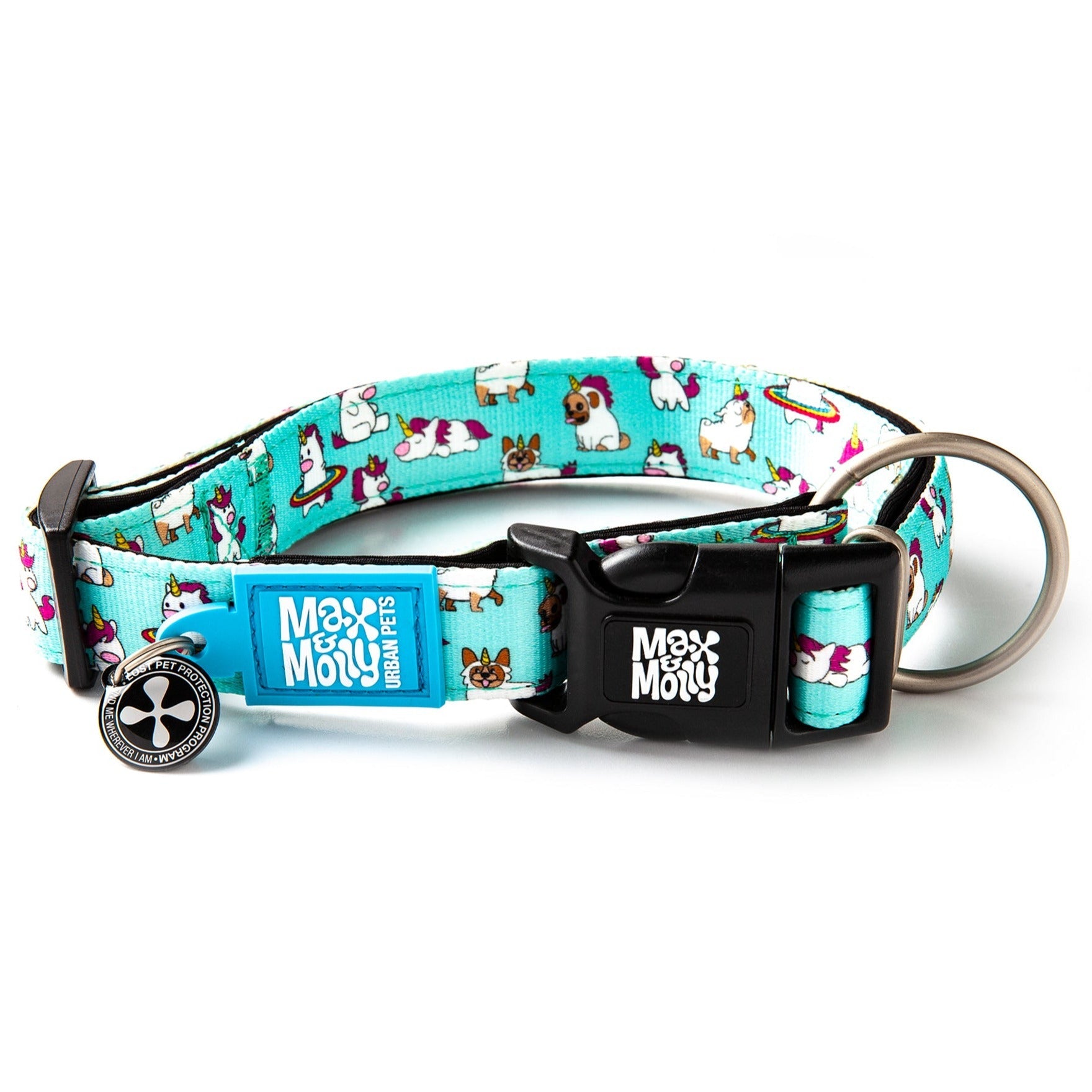 Max & Molly Smart Id Dog Collar - Unicorn 01