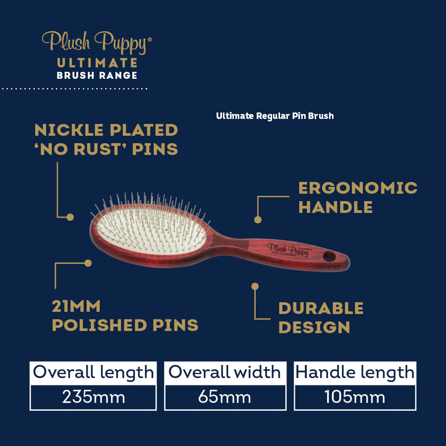 Plush Puppy Ultimate Pin Brush Regular Ultimate Grooming Brush 02