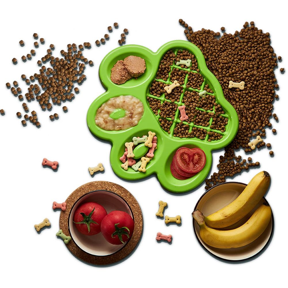 Pet DreamHouse PAW Slow Feeder Wet & Dry Food Bowl | PeekAPaw Pet Supplies