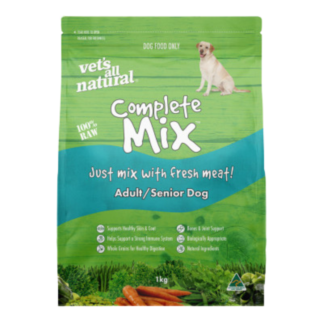 Vets All Natural Complete Mix for Adult / Senior Dogs – front of bag