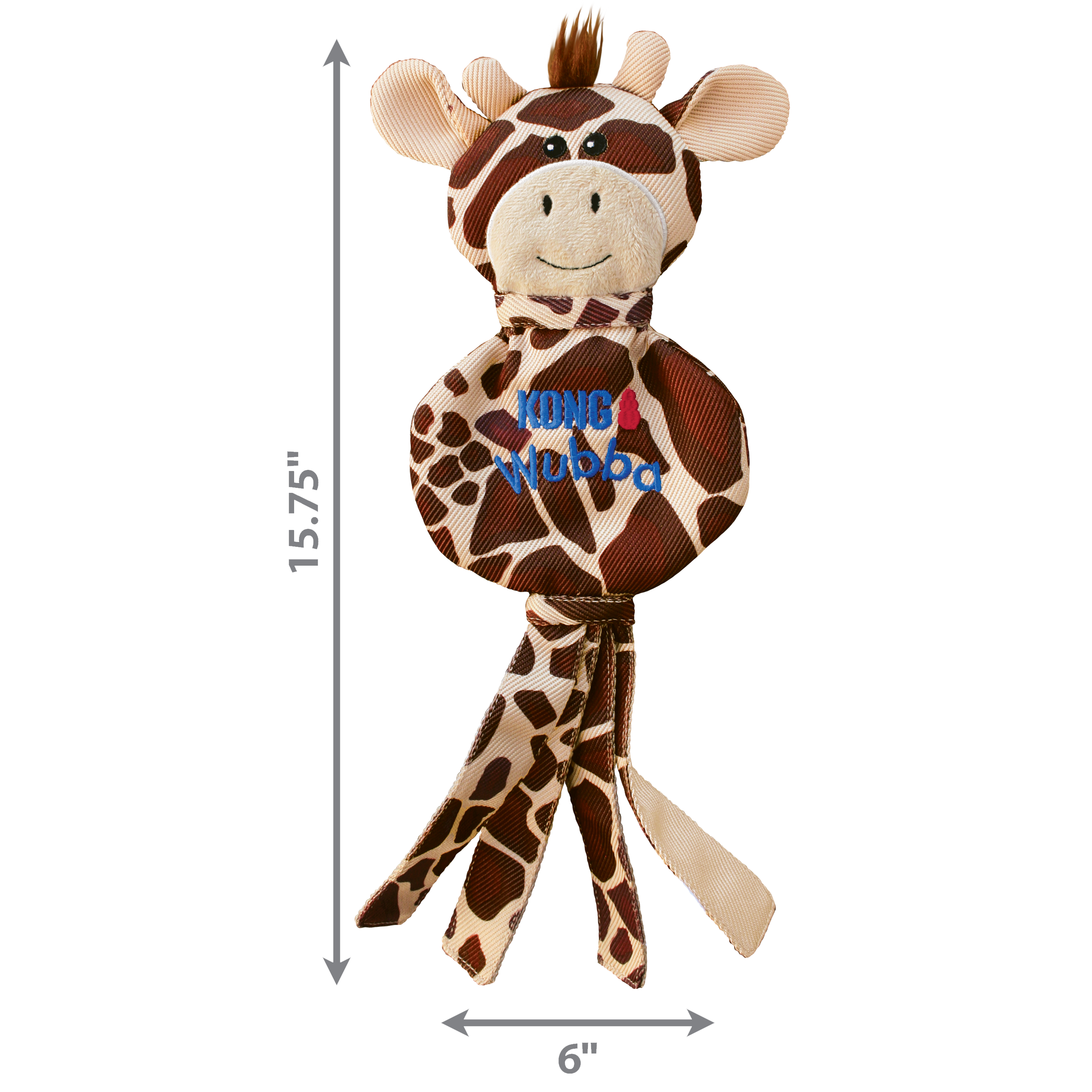KONG Dog Toys Wubba No Stuff Giraffe 03