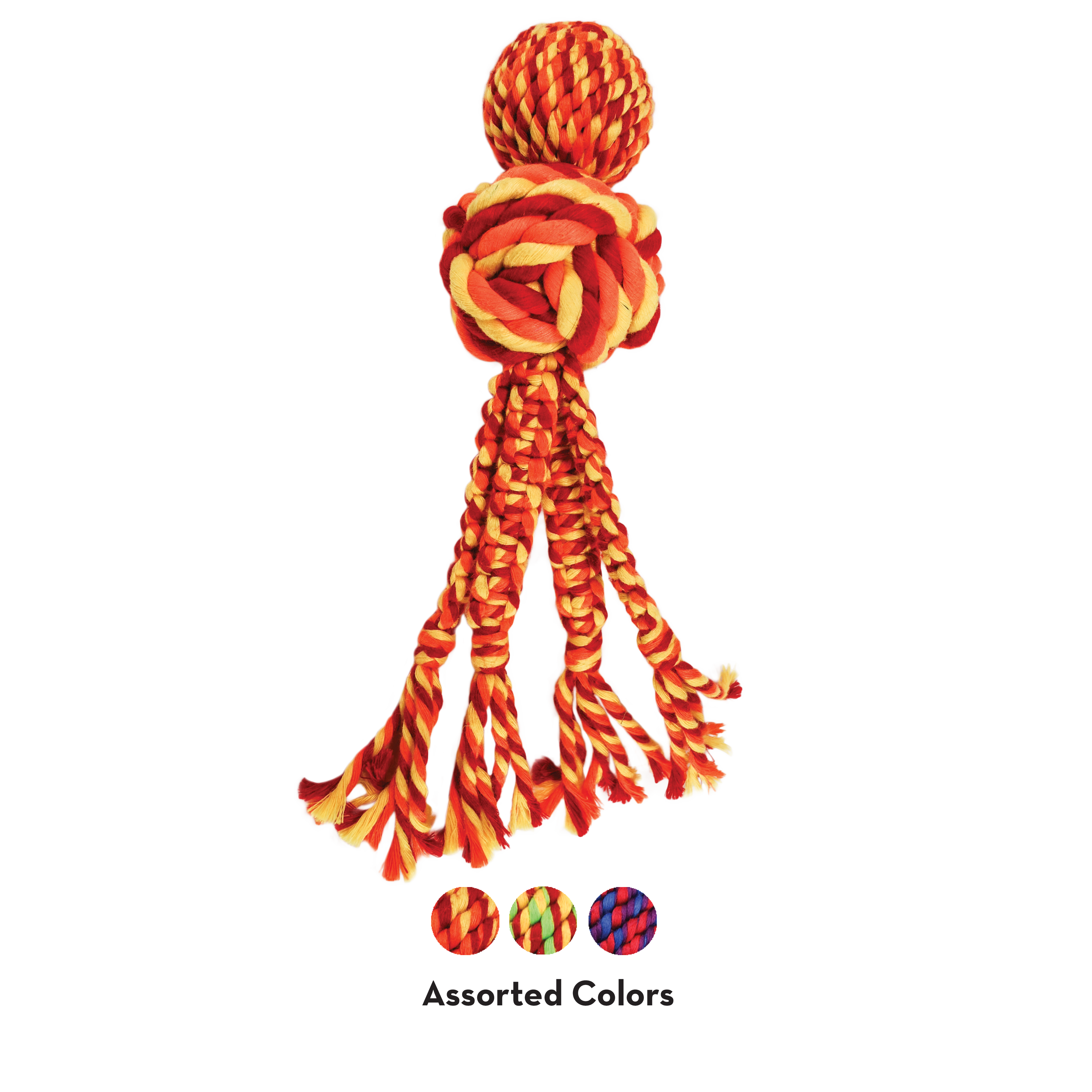 KONG Dog Toys Wubba Weaves with Rope Assorted 05