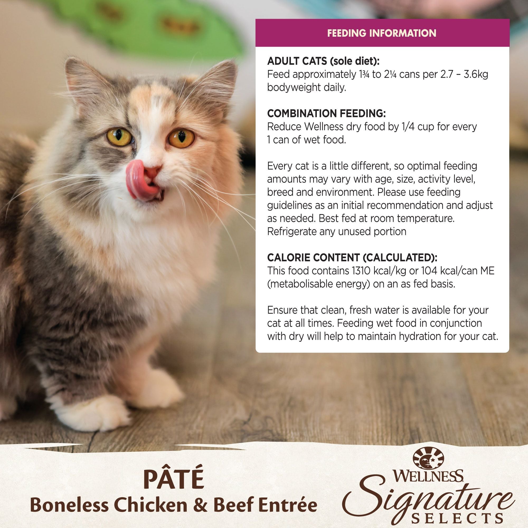 Wellness Core Wet Cat Food Signature Selects Boneless Chicken & Beef