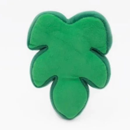 Zippy Paws Dog Toys Plush Squeakie Pattiez - Monstera Leaf 02