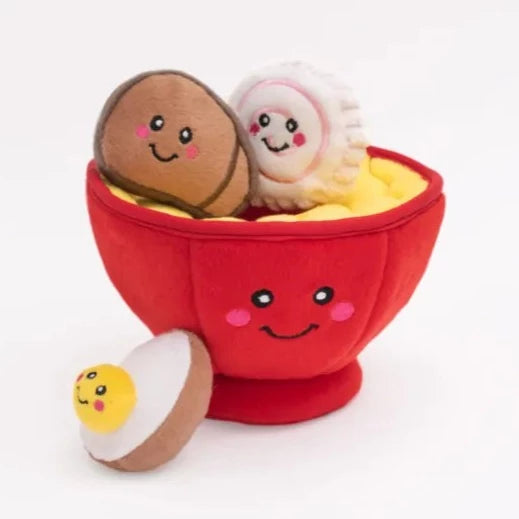 Zippy Paws Dog Toys Plush Burrow - Ramen Bowl 02