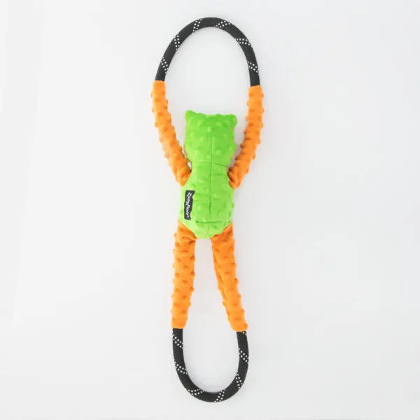 Zippy Paws Dog Toys Plush RopeTugz - Tree Frog 02