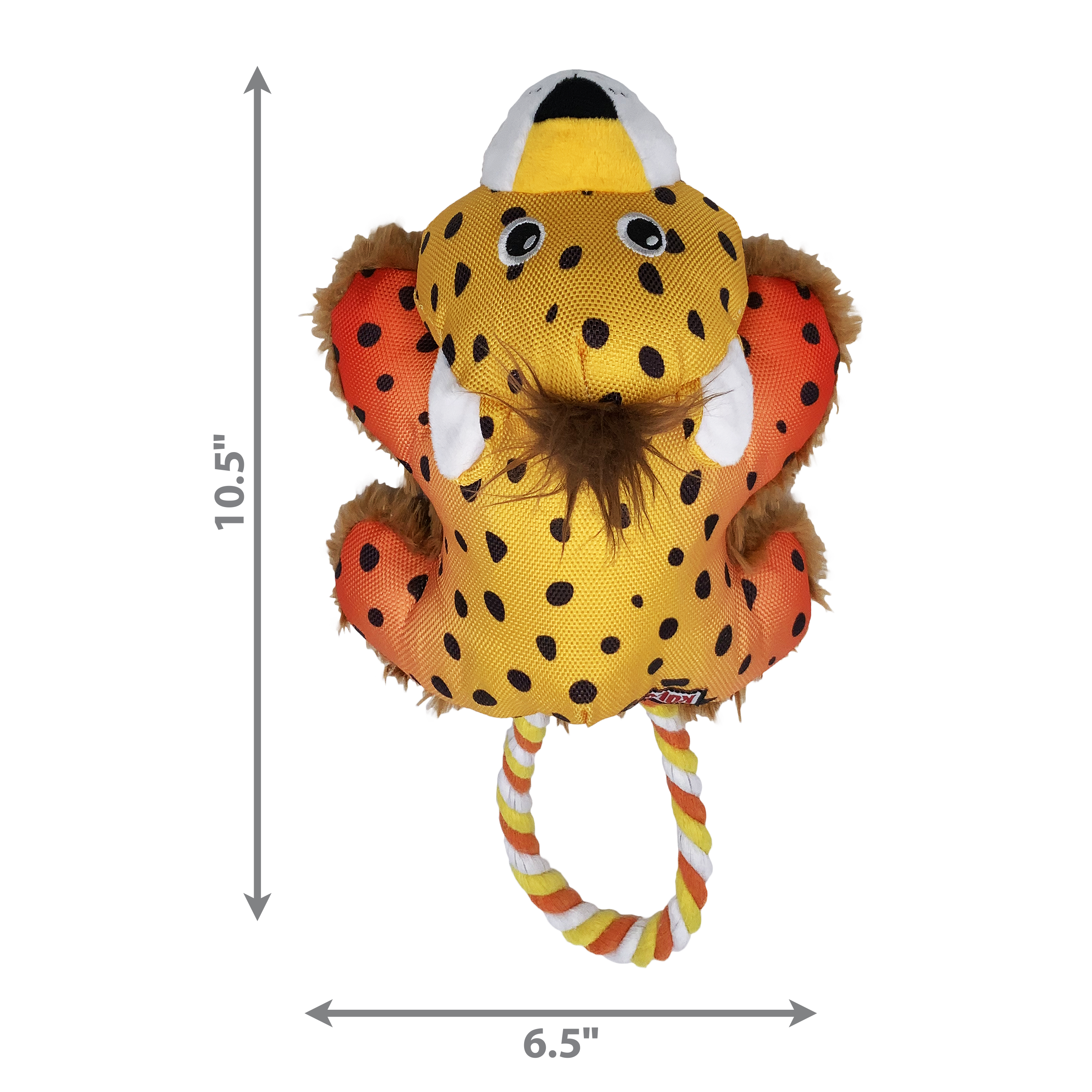 KONG Dog Toys Cozie Tuggz Cheetah 03