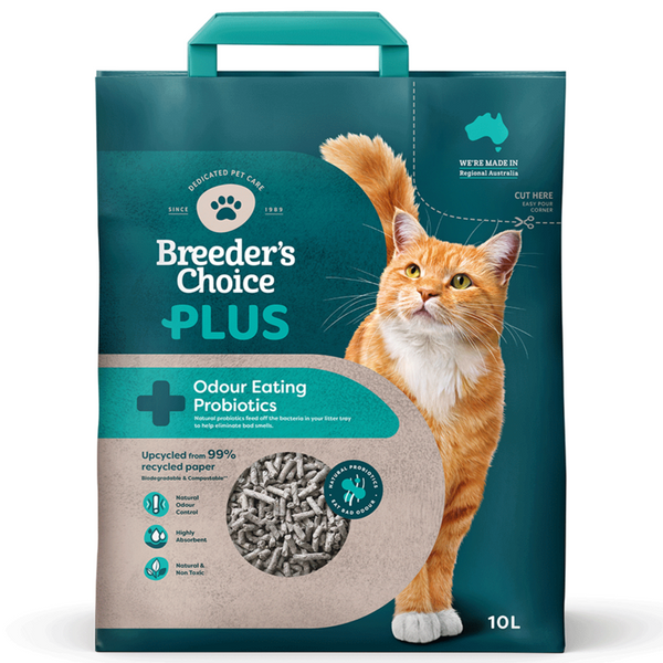 Breeders Choice Plus Probiotic Cat Litter 10l