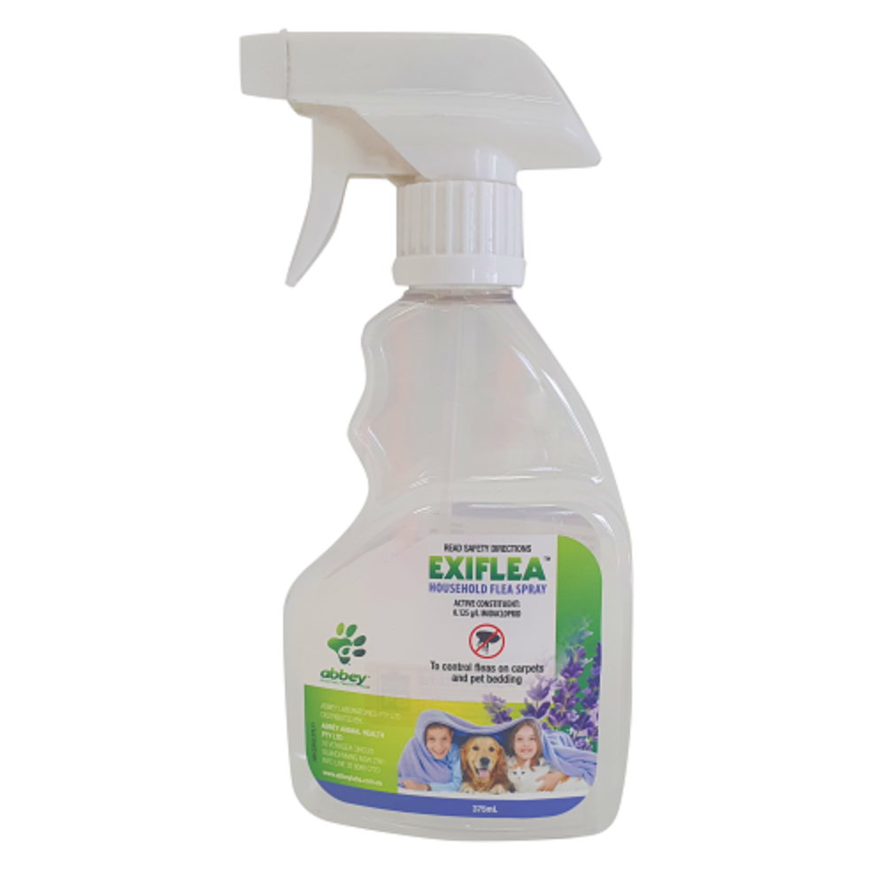 Abbey Animal Health Exiflea Household Flea Spray - 375ml | PeekAPaw Pet Supplies