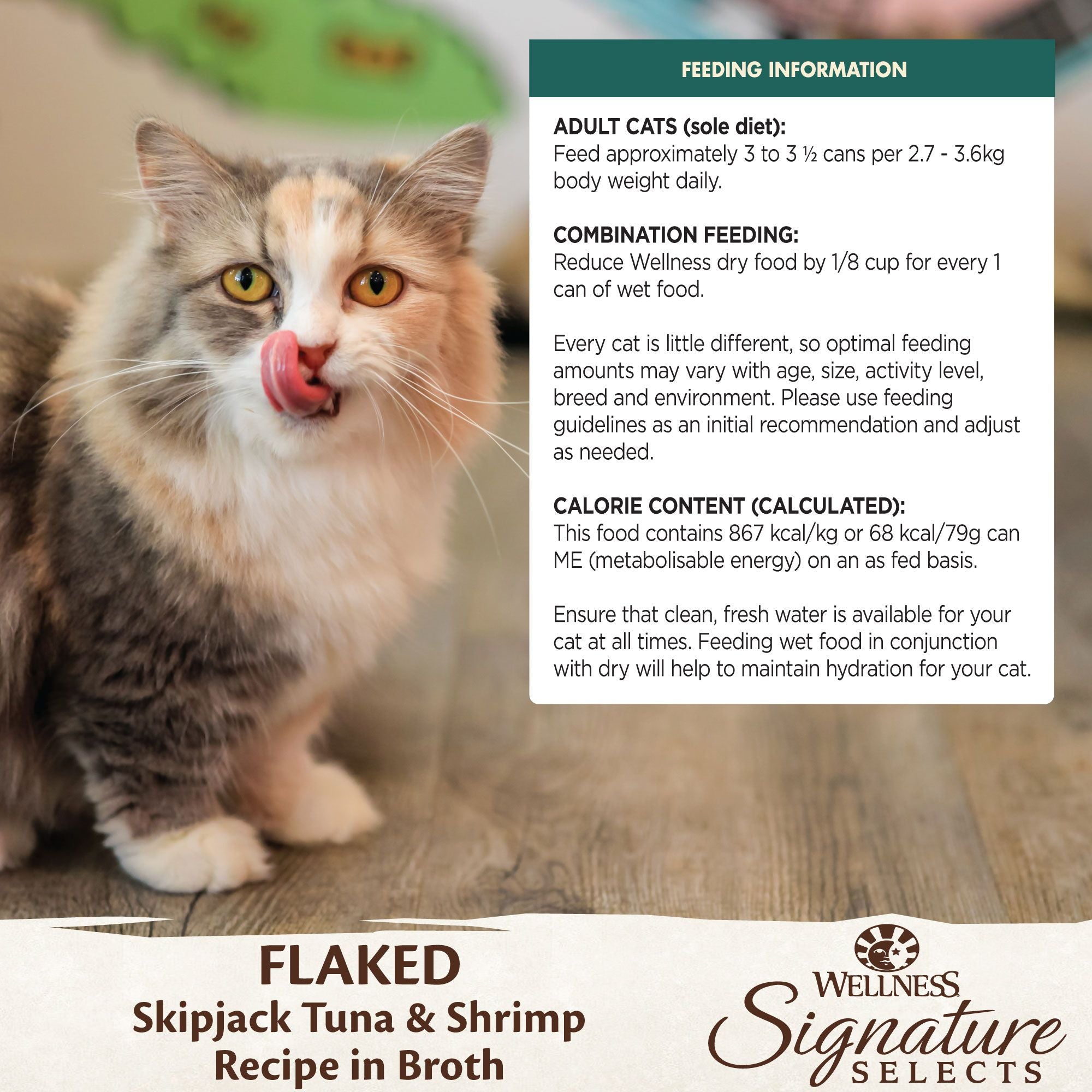 Wellness Core Wet Cat Food Signature Selects Flaked Skipjack Tuna & Shrimp by Peekapaw