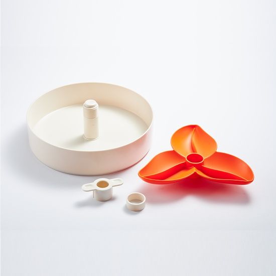 Pet DreamHouse SPIN Interactive Adjustable Slow Feeder Bowl - Flower