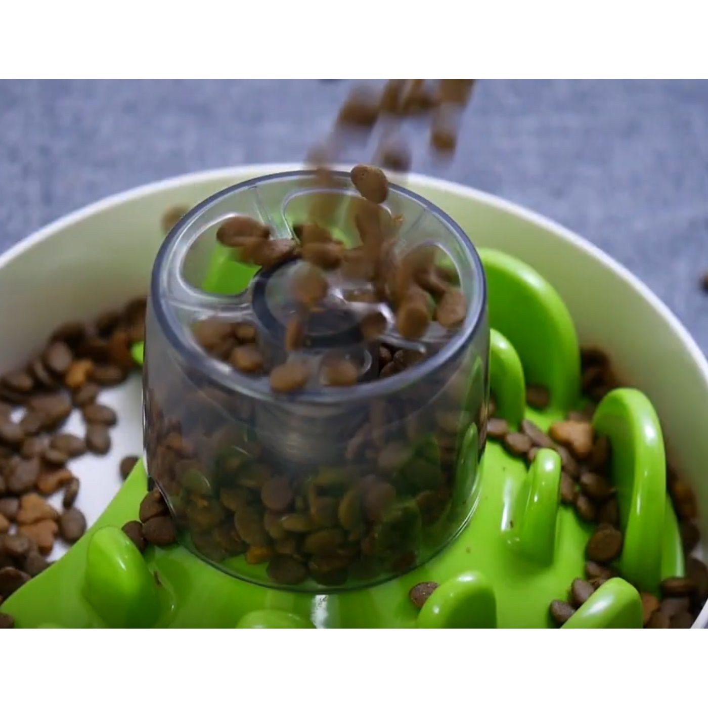 Pet DreamHouse SPIN UFO Maze Interactive Dog Bowl and Slow Feeder | PeekAPaw Pet Supplies