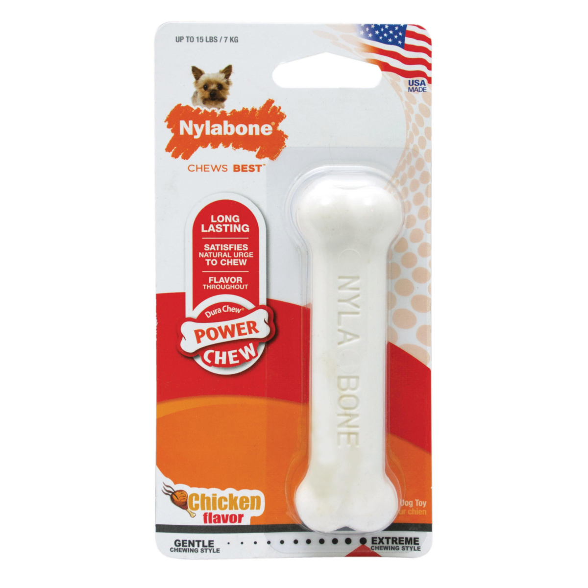 Nylabone Dog Power Chew Durable Chicken Flavor