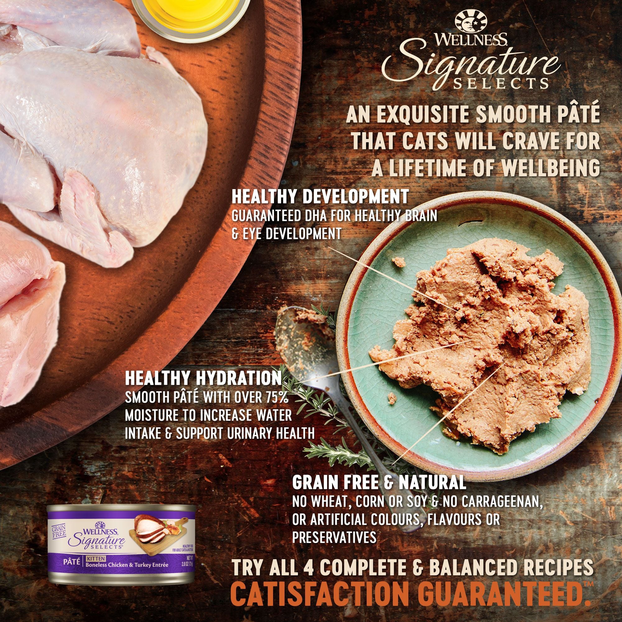 Wellness Core Wet Cat Food Signature Selects Kitten Boneless Chicken & Turkey