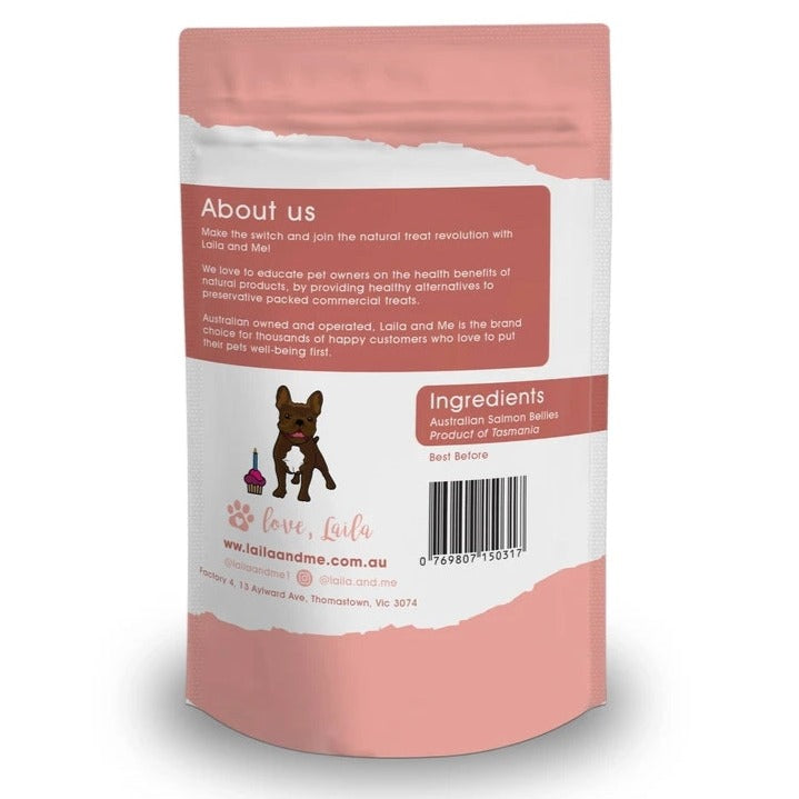 Laila & Me Freeze Dried Raw Salmon Bellies Treats